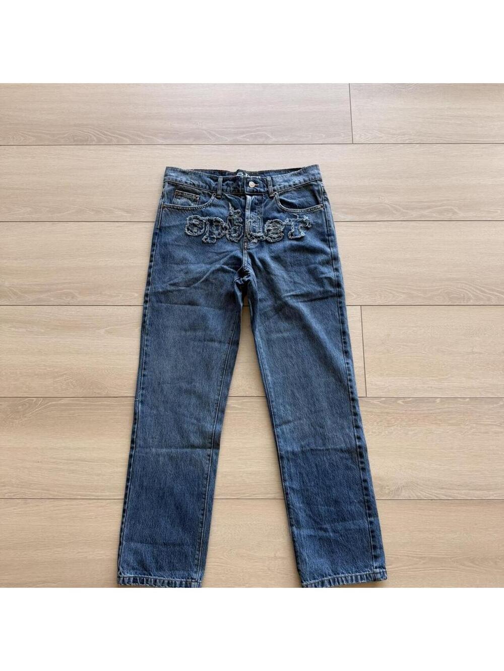 Spider Worldwide Men's Blue and Navy Jeans